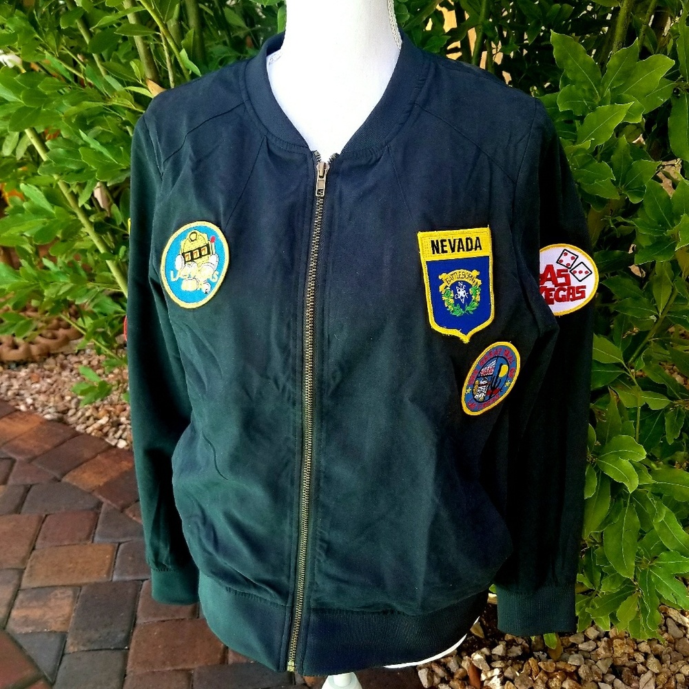 NWOT Custom Nevada/LasVegas Jacket/Patches SZ L